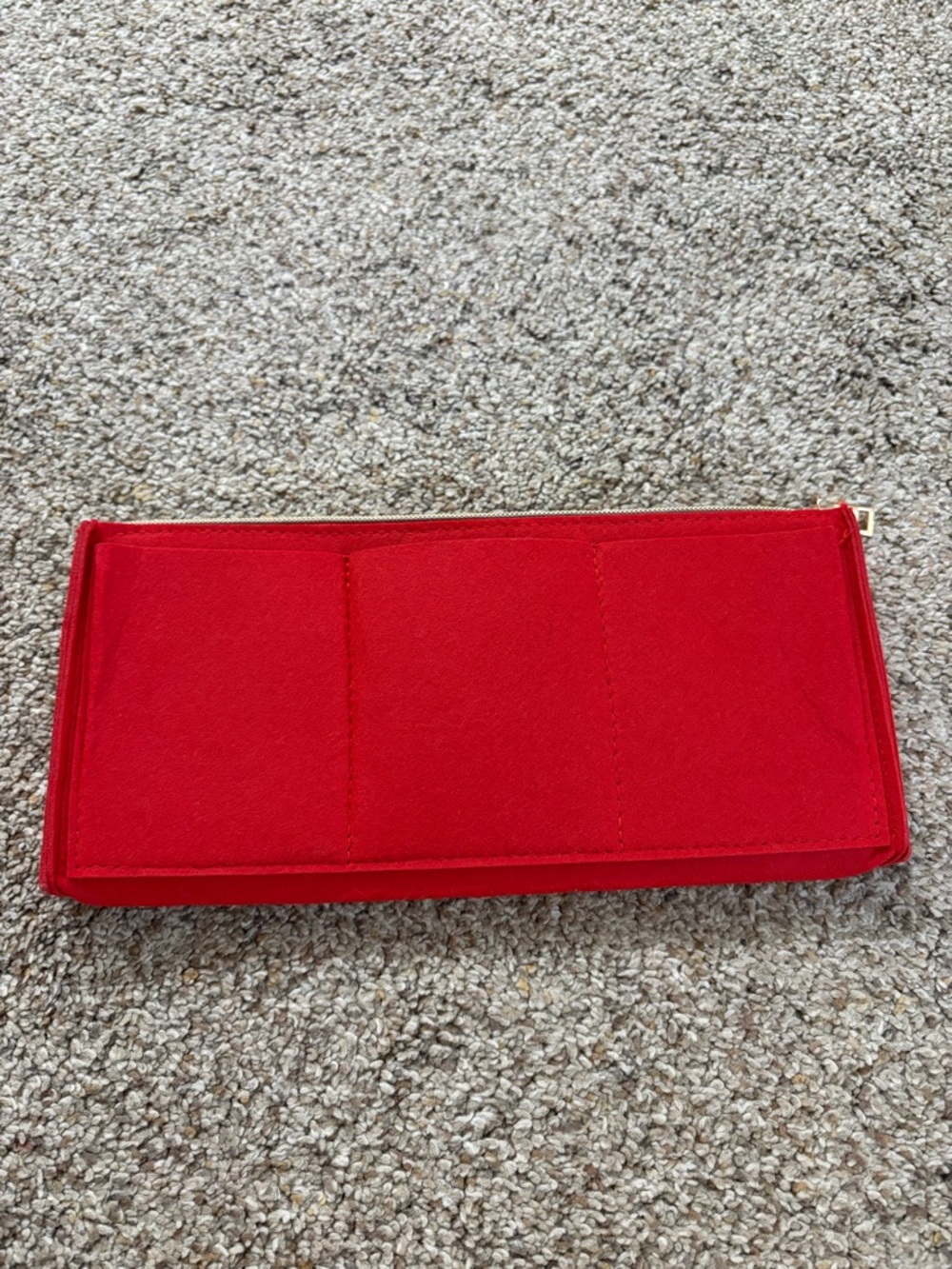 Red Felt Travel Jewelry or purse Organizer